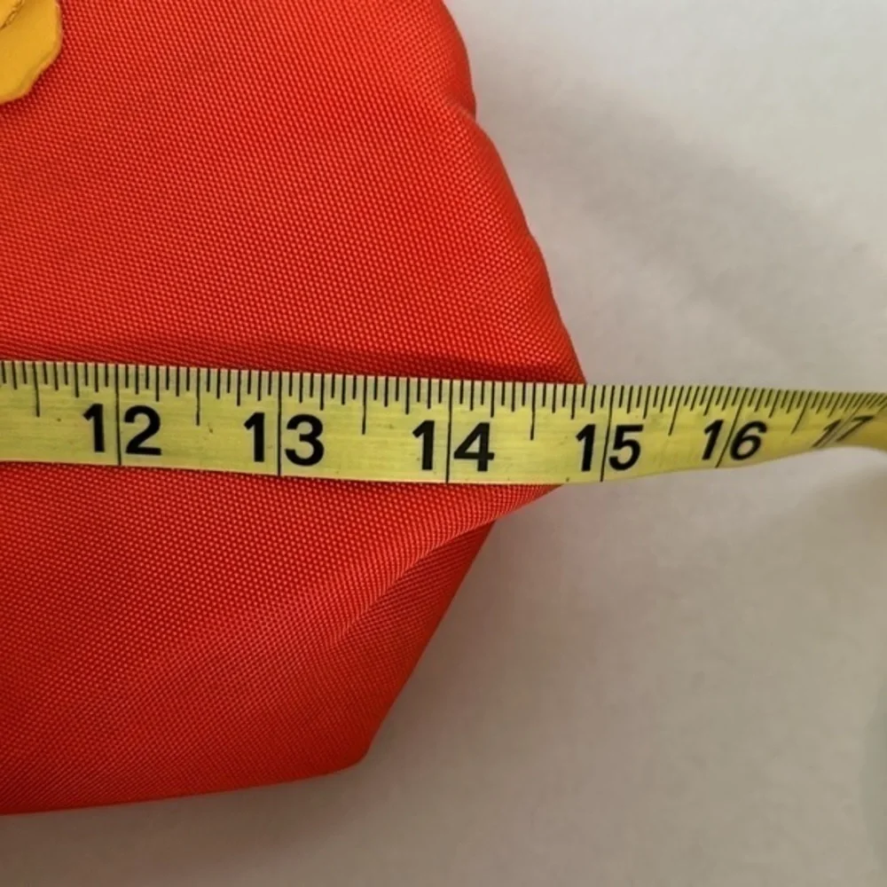 Escada Orange + Yellow Butterfly Retro bag